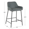 thumbnail image 3 of Daniella Industrial Counter Stool by LumiSource, 3 of 9