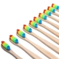 thumbnail image 2 of Bamboo Toothbrush Biodegradable Natural Friendly Wooden Eco Medium Soft FAST P2B7, 2 of 9