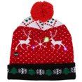 thumbnail image 1 of Tuque Tricotée Tuque Tricotée Lumière Colorée Fête Congé Noël Tuque pour Enfants Adulte#4, 1 of 8