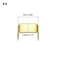 thumbnail image 2 of Unique Bargains 20Pack Zipper Stoppers, #5 Top & Bottom Stops for Rescue Repair, Gold Tone, 2 of 6