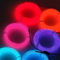 thumbnail image 4 of Portable Battery Pack Neon Lights Strip, Neon Wire Light 4 Dynamic Lighting Modes Flexible Long Lasting 4PCS Pink 16.4ft Length  for Handcraft Projects, 4 of 7