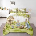 thumbnail image 1 of Erosebridal Easter Eggs Bedding Sets Full with Comforter,Kawaii Rabbit Duvet Insert,Festival Decor,Reversible,3pcs, 1 of 7