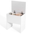 thumbnail image 1 of Gymax Tabouret de Coiffeuse avec Dessus Rabattable de Rangement et Coussin de Siège Rembourré Doux pour Chambre, 1 of 10