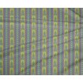 thumbnail image 4 of oneOone Polyester Lycra Tissu Stripe & Tourbillon Ikat Décor Tissu Imprimé 56 Pouces de Large, 4 of 4