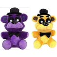 thumbnail image 1 of Nights At Freddys Purple Shadow et Ourson Doré Poupée en Peluche Jouet, 1 of 5