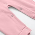 thumbnail image 5 of tarylea Newborn Baby Girls Boys Clothes Crew Neck Button Rompers Long Sleeve Solid Color Jumpsuits Casual Fall Comfy Outfits, 5 of 5