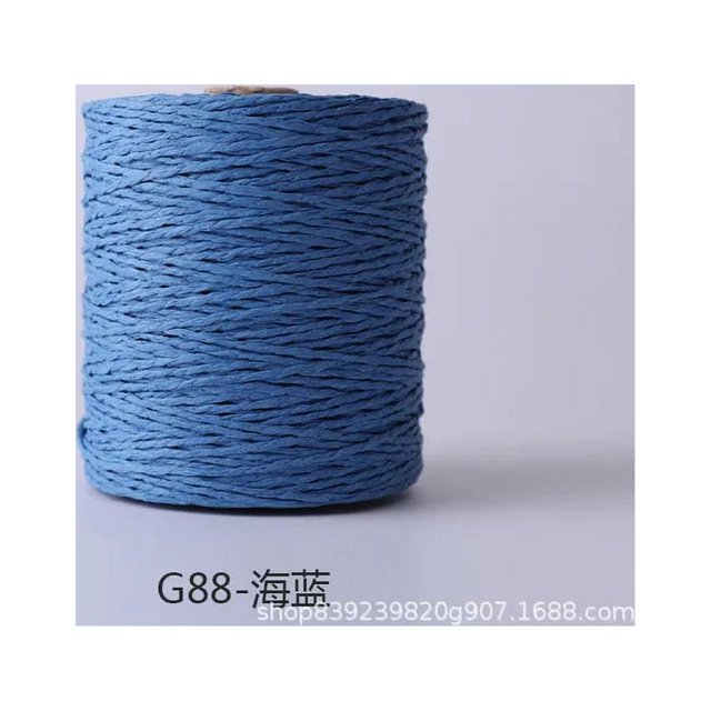 280 Meter Colorful Threads Natural Raffia Straw Yarn for Bag Handbag Cushion Basket Hat Knitting Material Crochet Yarn Handcraft