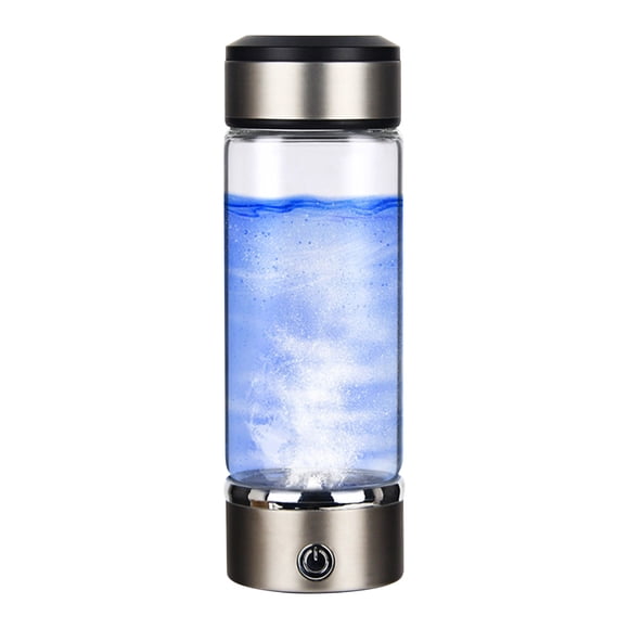 Hydrogen Générateur de Bouteille d'Eau Portable Gobelet d'Eau Riche Hydrogen avec Électrolyse SPE PEM 360 ml Ioniseur Rechargeable pour Eau Alcaline Oxydante à Boire à la Maison, au Bureau, en Voyage