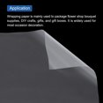 thumbnail image 4 of Unique Bargains Flower Wrapping Fog Paper 22.8x22.8 Inch Waterproof Floral Wrapping Paper Clear White 20 Pcs, 4 of 7