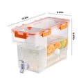 thumbnail image 3 of EGNMCR 3.5L Cold Kettle With Faucet In Refrigerator,Large Capacity Storage For Fruit Juice Dispenser With Top And Spigot Fruit Teapot Lemonade Bucket, Mother's Day Gift Ideas, 3 of 7