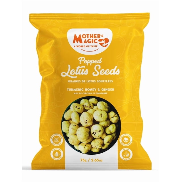Mother's Magic Popped Seeds - Honey Turmeric & Ginger 75 g
