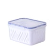 thumbnail image 2 of Lksixu Fruit Vegetable Storage Containers For Fridge Draining Fresh Containers Produce Storage Containers Large Organizer Bins With Lid & Colander Storage Bins Organizers and Storage, 2 of 4