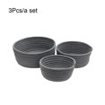 thumbnail image 1 of ziyahi 3 Pieces/Set Storage Basket Washable Cotton Home Household Braided Replacement Living Room Sundries Makeup Container Organizer Dark Grey, 1 of 9