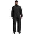 thumbnail image 2 of Runhomal Men's Long Sleeve Coveralls Dustproof Durable Button Up Work Overalls Jumpsuits Workwear Black S, 2 of 5