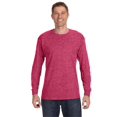 thumbnail image 2 of Jerzees T-Shirt à Manches Longues pour Hommes DRI-POWER Active, L, Rouge Chiné Vintage, 2 of 3