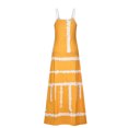 thumbnail image 5 of Cameland Robe Décontractée pour Femme Grande Taille, Imprimé Marguerites, Col en V, Sans Manches, Ample, Longueur Genou, Jaune, TG, 5 of 5