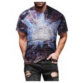 thumbnail image 1 of RKSTN Chemises pour Hommes à Manches Courtes Mode de Rue Décontractée Design Intéressant Imprimé Col Rond Chemises Hawaïennes à Manches Courtes pour Hommes, 1 of 9