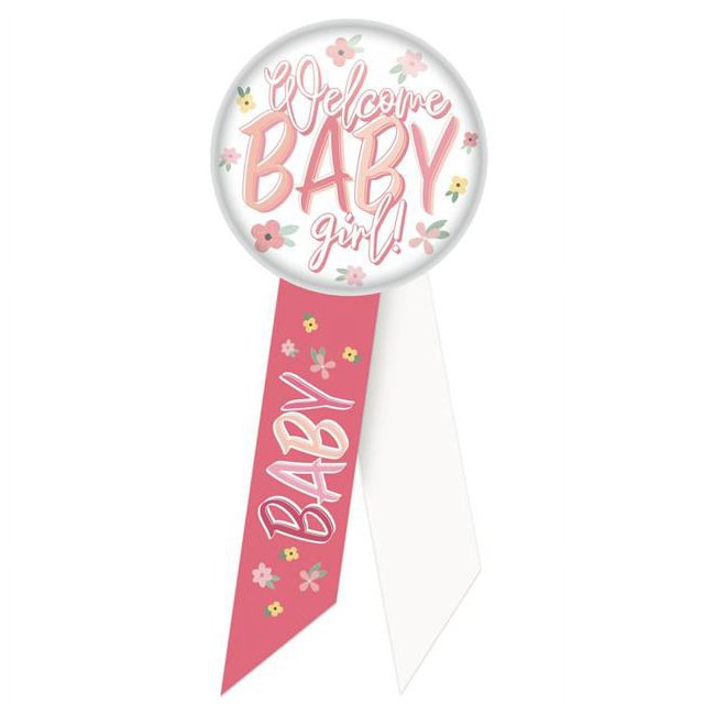 Beistle RS559 Bienvenue Bébé Fille Rosette