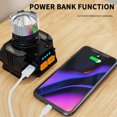thumbnail image 4 of LED Headlamp Rechargeable Super Bright with Power Display, Adjustable Modes, Waterproof Headlight for Camping, Night Fishing, Hiking, Running, 4 of 9