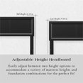 thumbnail image 3 of Sophia King Solid Wood Headboard in Black, 3 of 9