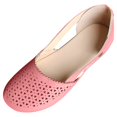 thumbnail image 1 of Chaussures Femme Chaussures Femme Sandales Décontractées d'Été Mode Décontractées Plates Couleur Unie à Oeillets, 1 of 4
