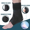 thumbnail image 4 of Lace Up Ankle Brace for Sprained Ankle, Adjustable Ankle Stabilizer for Men & Women, Figure 8 Ankle Support Brace for Volleyball, Basketball, Injury Recovery! (L), 4 of 4