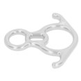 thumbnail image 4 of Descender Gear, 40KN High Strength Portable Aluminium Alloy Climbing Descender  For Caving Silver, 4 of 8