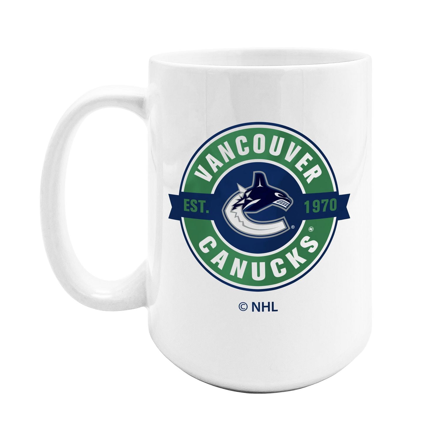 TASSE À CAFÉ SUBLIMÉE 15OZ SOUS LICENCE OFFICIELLE LNH VANCOUVER CANUCKS