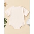 thumbnail image 3 of SUNSIOM Barboteuse d'Été pour Bébé Imprimé Lettre Col Rond Manches Courtes Justaucorps pour Garçons Filles, 3 of 6