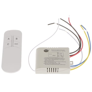 ziyahihome Interrupteur Télécommande Interrupteur Sans Fil Éclairage Télécommande Interrupteur Télécommande Numérique Interrupteur Télécommande Multifonction