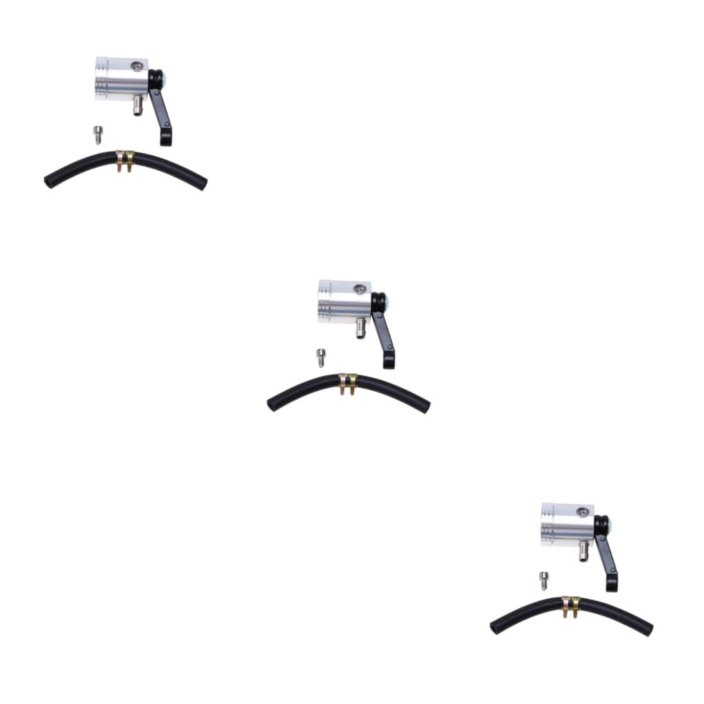 Maytalsory Durable Fluid Reservoir For Oil Fluid - Universal And Stylish Durable And Long-lasting Airbrush Set silver 3Set