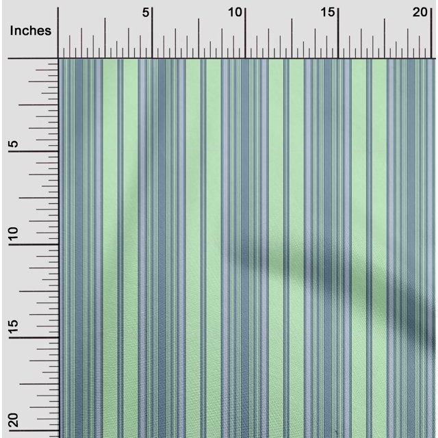 oneOone Tissu Popeline de Coton Multicolore à Rayures BTY 56 Pouces de Large