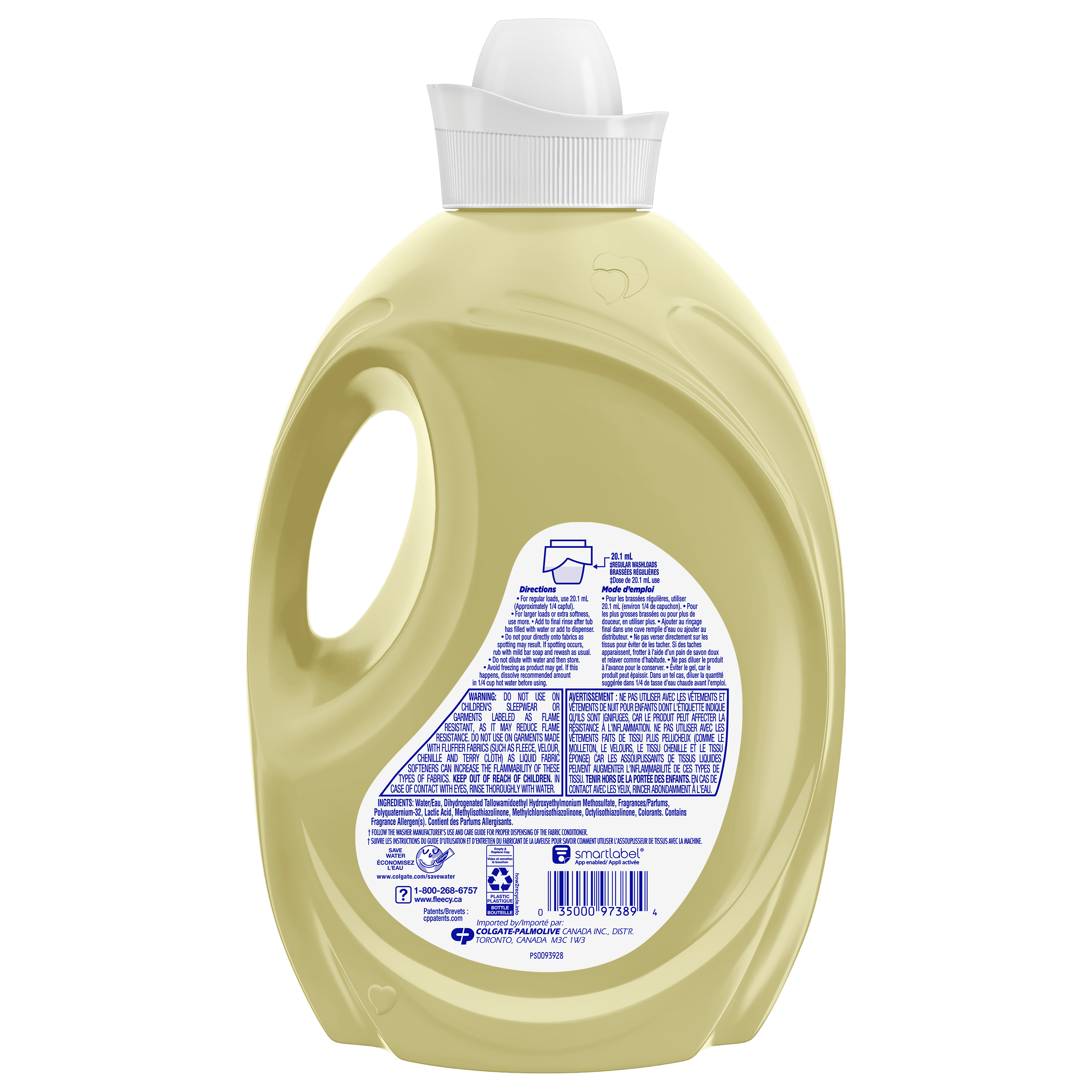 Fleecy Calm Concentrated Fabric Softener, Vanilla and Honey Lotus Scent, 4.7 L