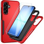 REQO for Samsung Galaxy A17 5G Case with HD Screen Protector [Military Grade Drop Protection] Heavy Duty Full Body Shockproof Protection for Galaxy A17 5G Phone Case