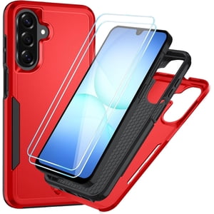 REQO pour Samsung Galaxy A17 5G Cas avec HD Protecteur d'écran [Protection de chute militaire] Protection antichoc pour le corps lourd pour Galaxy A17 5G Dossier téléphonique