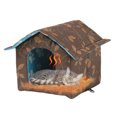 thumbnail image 3 of RKSTN Pets House Maison d'Hiver avec Coussin Autochauffant Extérieur Intérieur Résistant aux Intempéries Abri Isolé contre la Chaleur Enceinte pour Chats Chiens Lapins Tente Portable Imperméable pour Fournitures d'Animaux Sauvages, 3 of 7