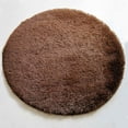 thumbnail image 4 of Xingzhi Soft Shaggy Area Round Rug Living Room Carpet Round Rug Living Bedroom Floor Mat Carpet Coffee 0.4m 1Set, 4 of 6