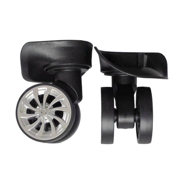 Milaget 2x Roues de Remplacement pour Bagages Roulements en Plastique Pivotants Ensemble de Réparation Réparation Bagages B