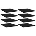 thumbnail image 1 of vidaXL Bookshelf Boards 8 pcs Black 40x50x1.5 cm Engineered Wood, 1 of 4