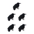 thumbnail image 2 of kurtrusly Horror Props For Halloween - High Simulation Black Crow Ornament For Festive Flying Crow 5Set, 2 of 6