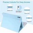 thumbnail image 3 of DEBGFS Keyboard Case for iPad 10th Generation 10.9-inch 2022  Detachable Bluetooth Keyboard,blue, 3 of 7
