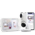thumbnail image 1 of Hubble Connected Nursery Pal Dual Vision, Smart HD Dual Camera Baby Monitor with Motion Tracking & Sleep Routine Management + 5" 720 HD Parent Unit - White, 1 of 9