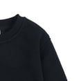thumbnail image 4 of cfhntfmh Chandail pour Filles Garçons Molleton Confortable Col Rond Manches Longues Chandail de Base Doux Extensible Fente Latérale à Capuche, 4 of 4