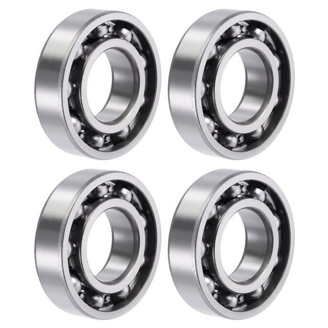 Uxcell Roulements à Billes à Gorge Profon C3 Type Ouvert Acier au Chrome 30x62x16 mm