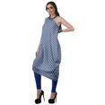 thumbnail image 4 of Moomaya Robe Kurti à une Épaule Imprimée pour Femme, Sans Manches, à Col Bénitier, Style Bohème, Tenue de Soirée de Designer, 4 of 7