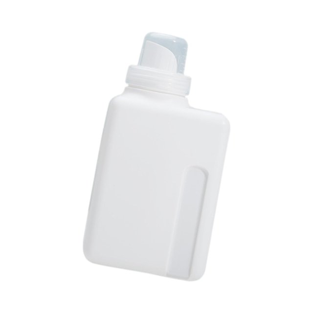 Bouteille de Détergent Liquide Vide Réutilisable Portable pour Lotions Shampooing Cuisine 600ml Couvercle Étanche