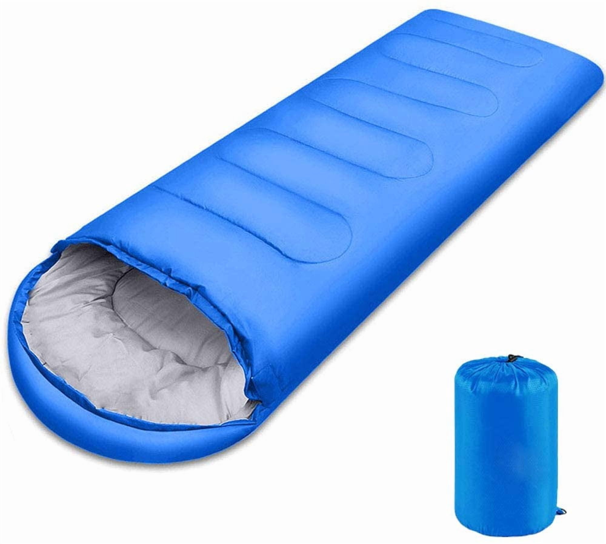 Lightweight 3-season sleeping bag for children, adults, girls and women, microfiber filling, 10-20 degrees, suitable for hiking, camping and mountaineering, with compression sack