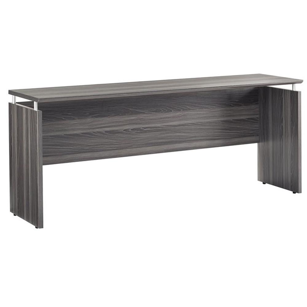 Pemberley Row Gray Steel Computer Desk Rectangular 72" Unassembled