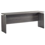 Pemberley Row Gray Steel Computer Desk Rectangular 72" Unassembled
