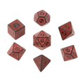 thumbnail image 2 of lionlar 7 PCS Antique Acrylic Polyhedral Dice RPG Role Playing Game Toys Red, 2 of 9